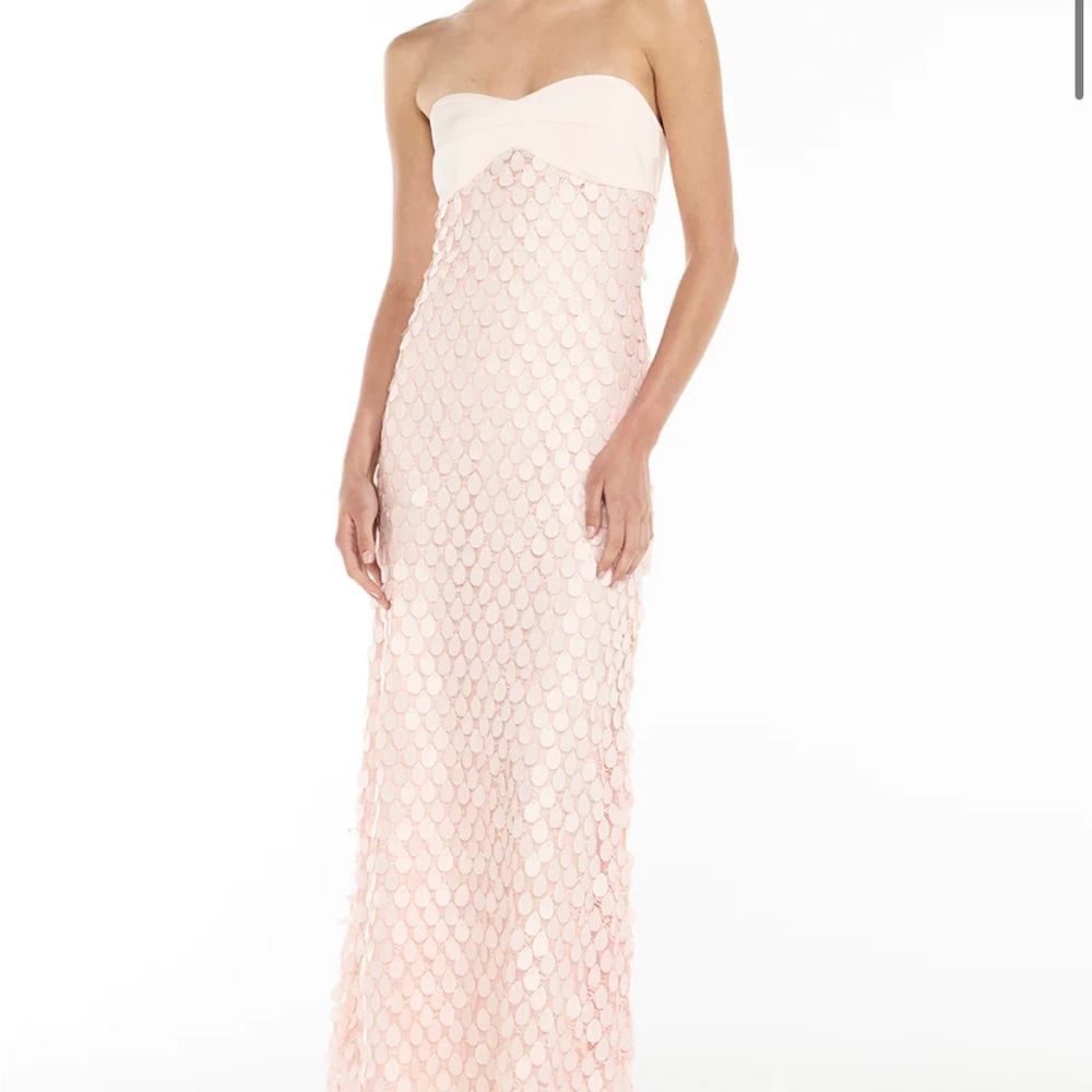 Elegant Strapless Cream Dress